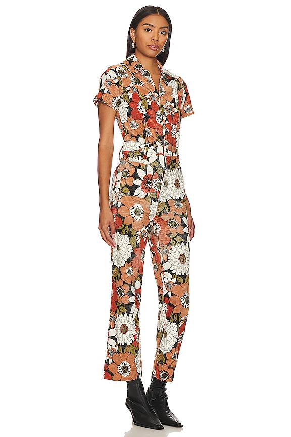 view 2 of 3 Cropped Everhart Jumpsuit in Hutton Floral Corduroy