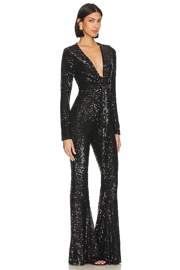 view 2 of 4 Martina Jumpsuit in Midnight Glitz Sequins