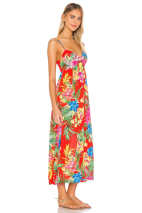 view 2 of 3 Magnolia Midi Dress in Tropical Tango