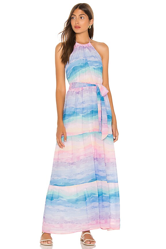 Show Me Your Mumu Isabella Maxi Dress in Mumaid Waves | REVOLVE
