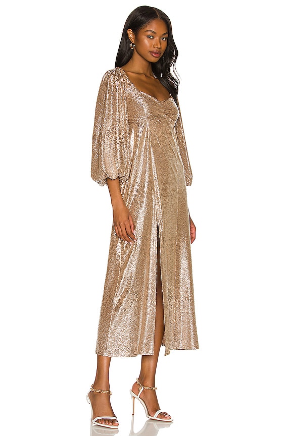 view 2 of 4 ROBE MI-LONGUE SYDNEY in Silver Confetti