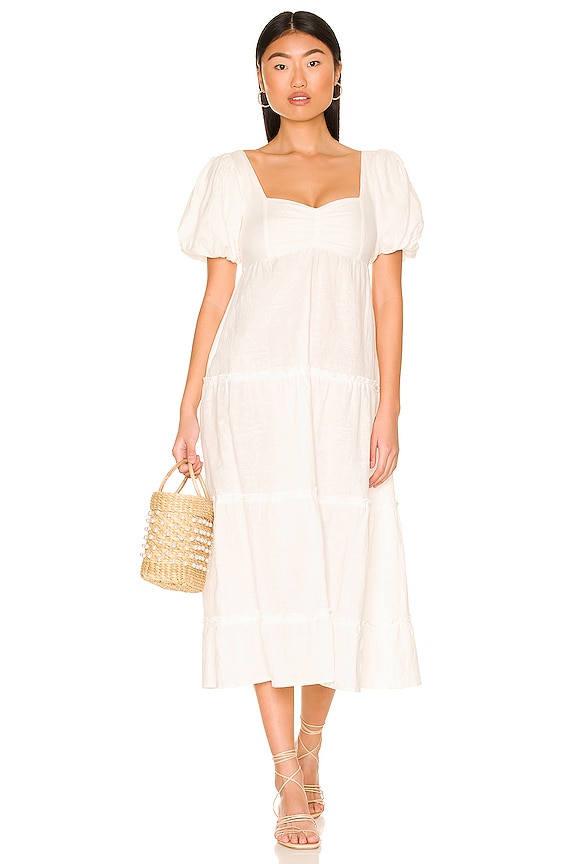 Show Me Your Mumu Odette Midi Dress in White | REVOLVE