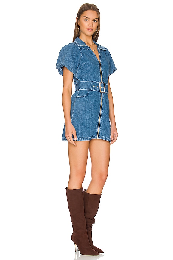 view 2 of 3 Oxford Mini Dress in Stormy Blue