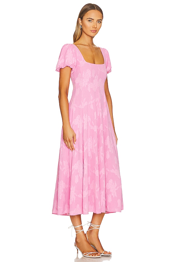 view 2 of 4 Mia Midi Dress in Pink Clip Floral