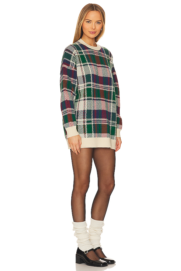 view 2 of 3 Ember Tunic Sweater in Holiday Plaid