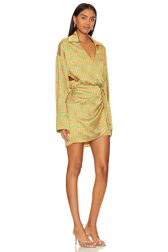 view 2 of 3 ROBE COURTE CLARA in Palm Deco