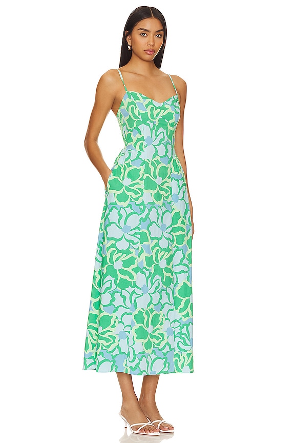 view 2 of 3 ROBE MI-LONGUE ALLEGRA in Spring Tiffany Floral