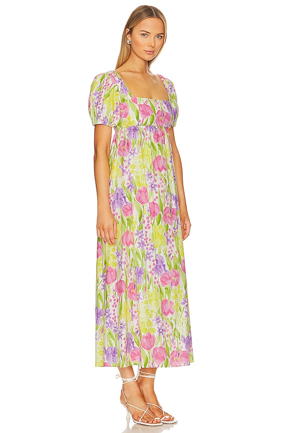 view 2 of 3 SMITTEN 미디 원피스 in Blooming Tulips