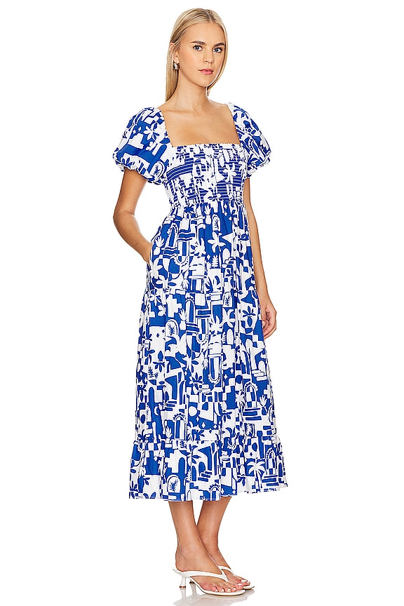 view 2 of 3 Afternoon Tea Dress in Santorini Escape