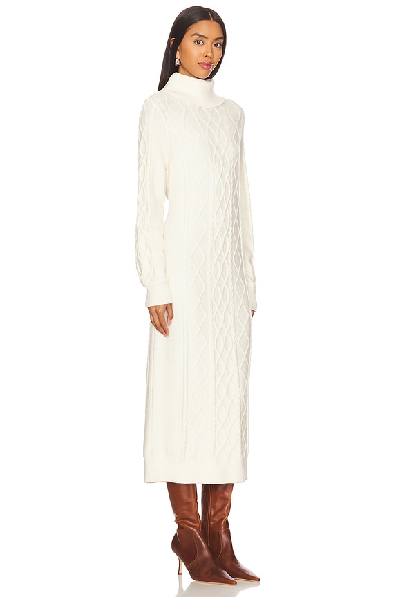view 2 of 3 ROBE MI-LONGUE MONTREAL in Cream Cable Knit