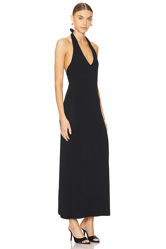 view 2 of 3 Kate Halter Dress in Black Knit