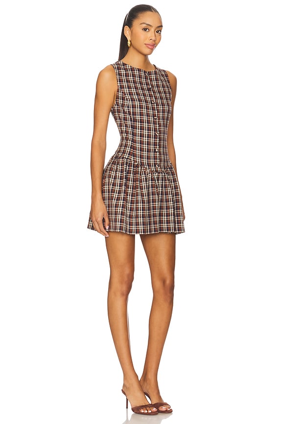 view 2 of 4 Meester Mini Dress in Saddle Plaid