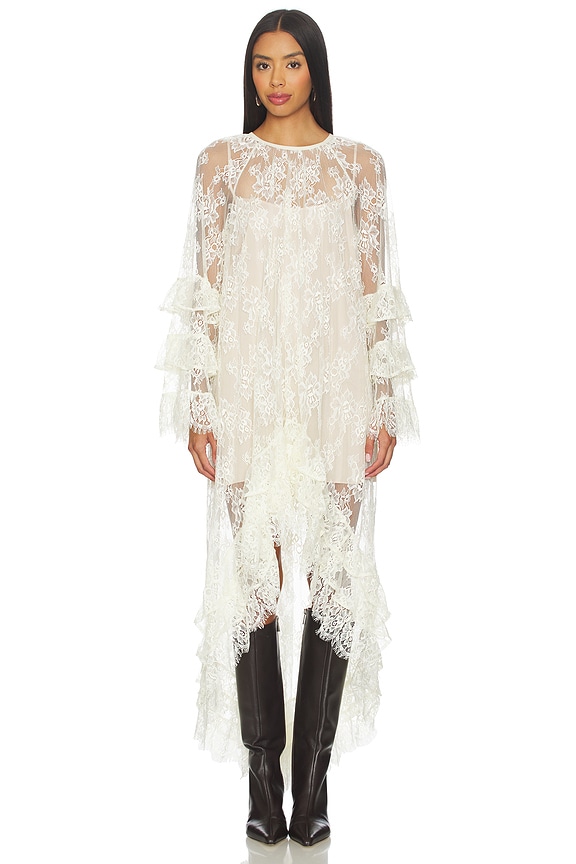 view 2 of 5 ROBE MAXI JOELLE in Dainty White Lace