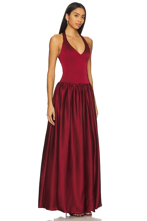 view 2 of 3 Eliza Maxi Dress in Cranberry