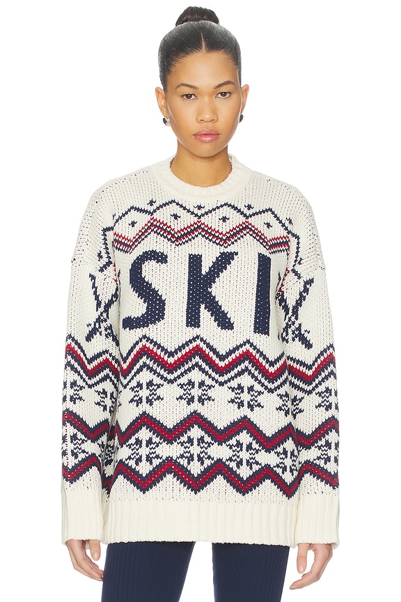 view 1 of 4 Ski in Sweater Dress in Cream Ski Knit