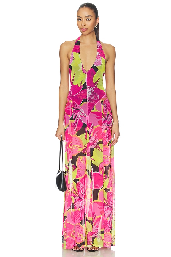 view 2 of 4 Katia Maxi Dress in Tropic Night Mesh