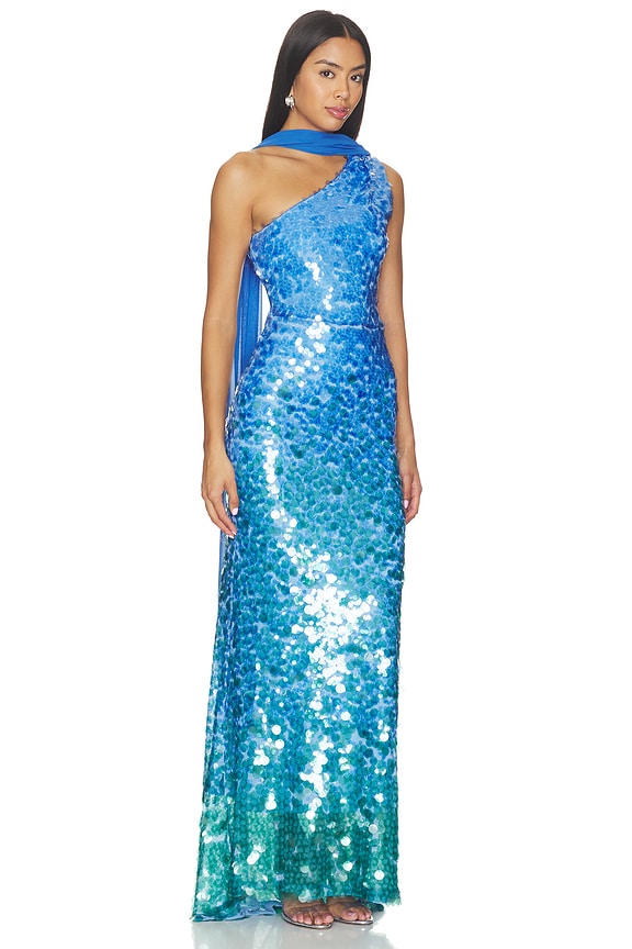 view 2 of 4 MAXIVESTIDO GISELLE in Sapphire Sequins