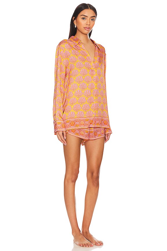 view 2 of 3 EARLY RISER パジャマセット in Shells Silky