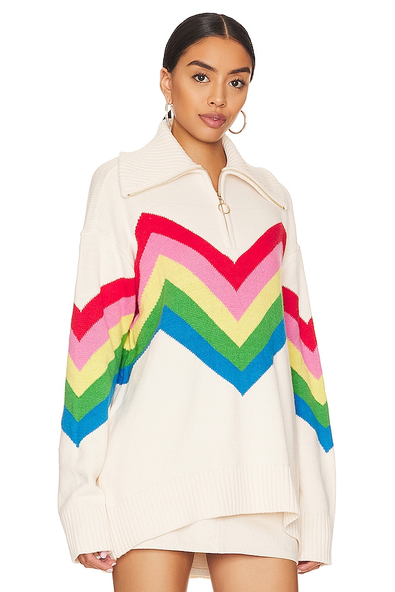 view 2 of 4 Weston Half Zip Pullover in Rainbow Slope