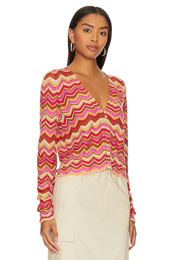 view 2 of 4 Coza Cardi Top in Horizon Stripe Knit
