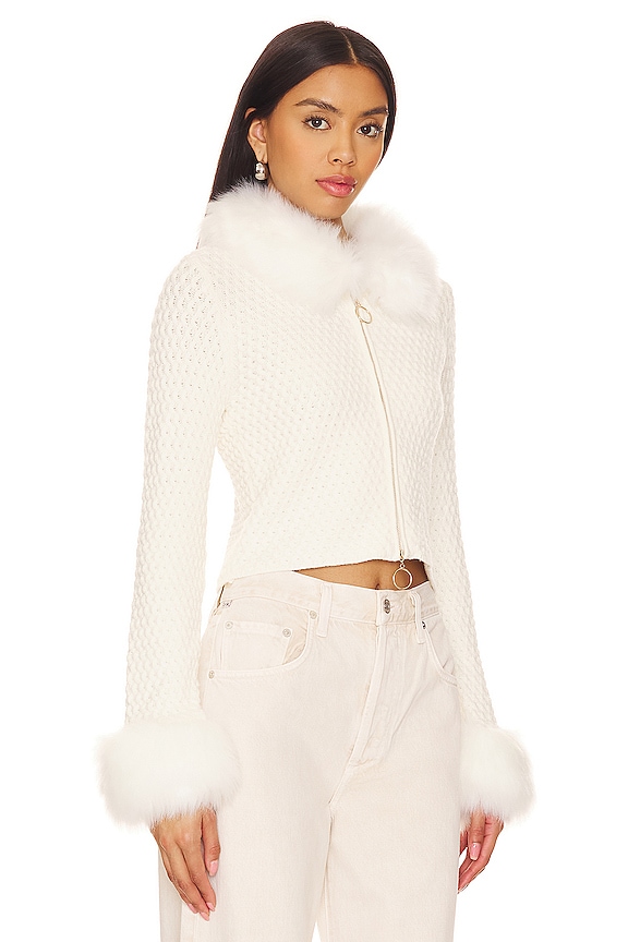 view 2 of 4 Zermatt Zip Up in White Pebble