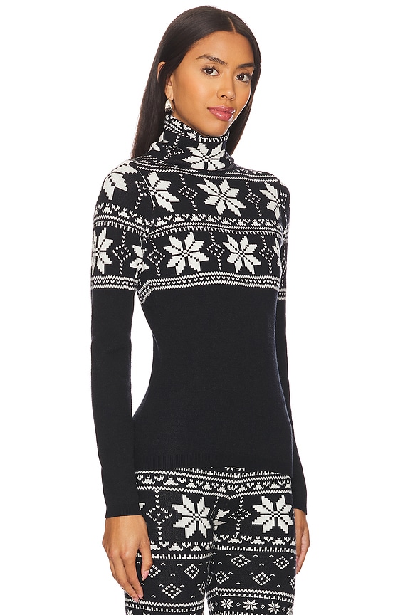 view 2 of 4 SKI プルオーバー in Black Fair Isle Knit