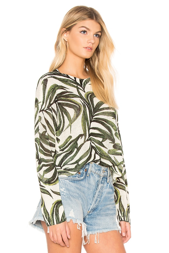 view 2 of 4 Cropped Varsity Sweater in Peruvian Palm