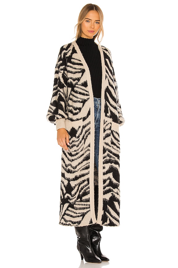 view 2 of 3 Out And About Cardigan in Tigre Knit