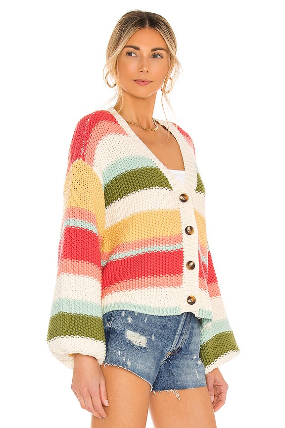 view 2 of 4 Good Karma Cardigan in Sundown Ombre Knit
