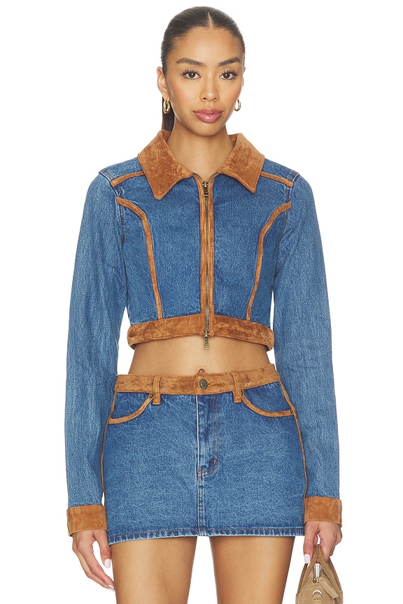 view 1 of 4 ROPA DE CALLE DAWSON in Indigo With Faux Suede