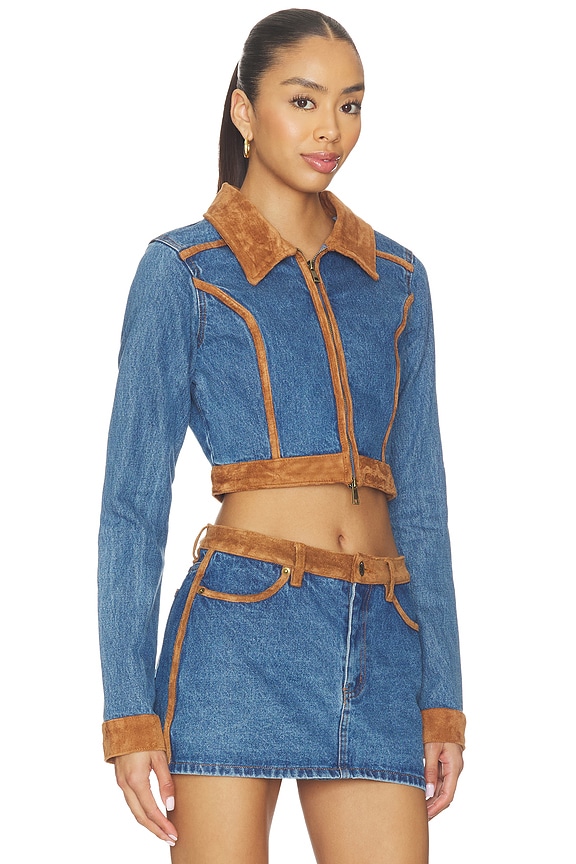 view 2 of 4 ROPA DE CALLE DAWSON in Indigo With Faux Suede