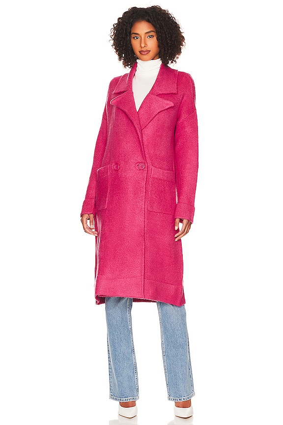 view 2 of 5 Melrose Sweater Jacket in Hot Pink