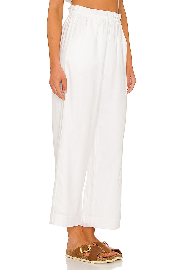 view 2 of 4 PANTALONES PEGGY in White Linen