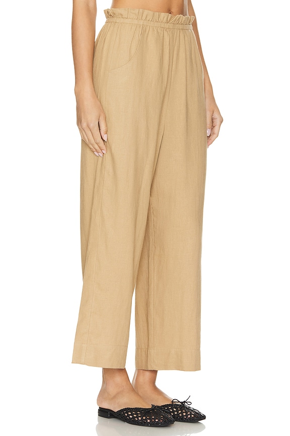 view 2 of 4 PEGGY 바지 in Tan Linen