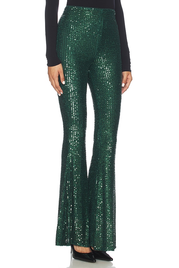 view 2 of 6 Mercury Bells Pant in Emerald Sequins