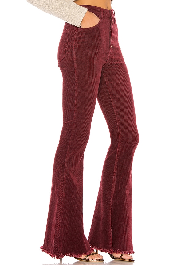 view 2 of 4 Cam Cam Button Up Bells in Cranberry