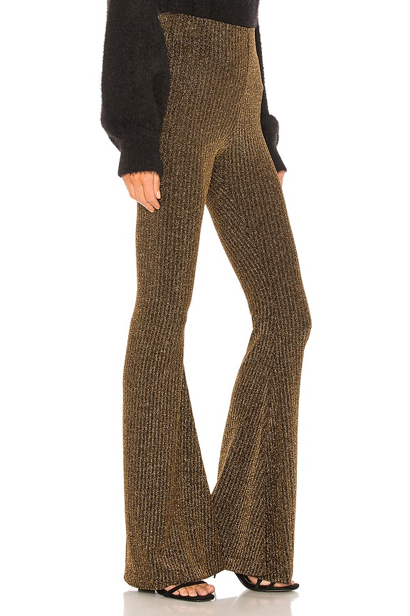 view 2 of 5 PANTALON JAMBES LARGES BAM BAM in Gold Me Up Stripe