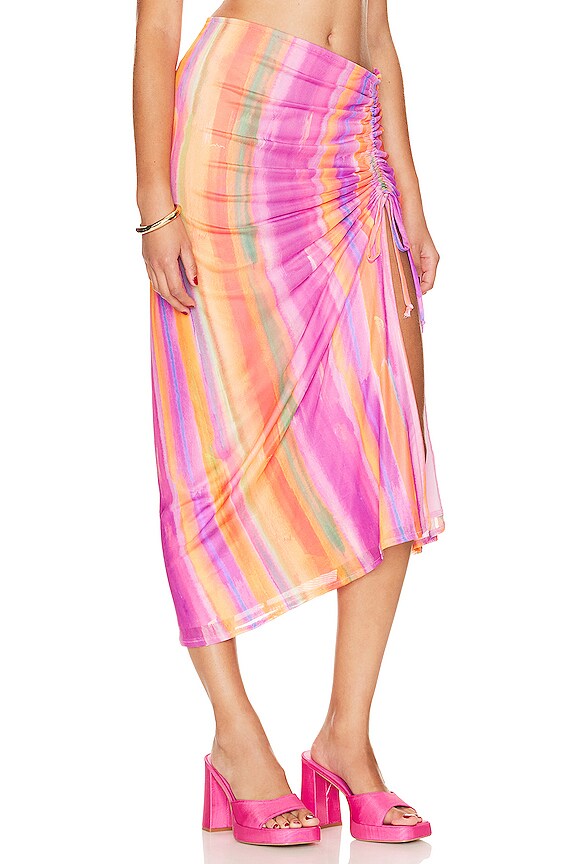 view 2 of 4 Dazy Skirt in Sunrise Stripe