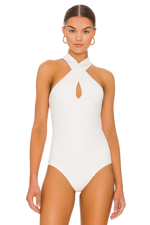 view 2 of 5 Jasmine Bodysuit in Bone Stretch