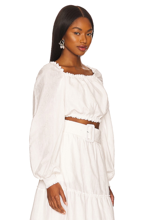 view 2 of 4 Suzanna Crop Top in Cream