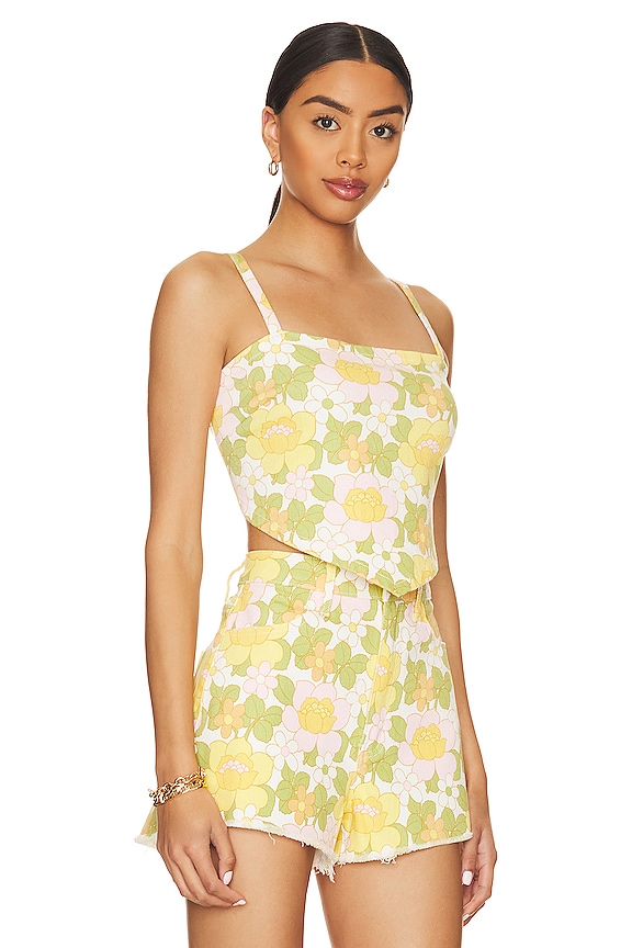 view 2 of 4 Handkerchief Top in Fresh Floral