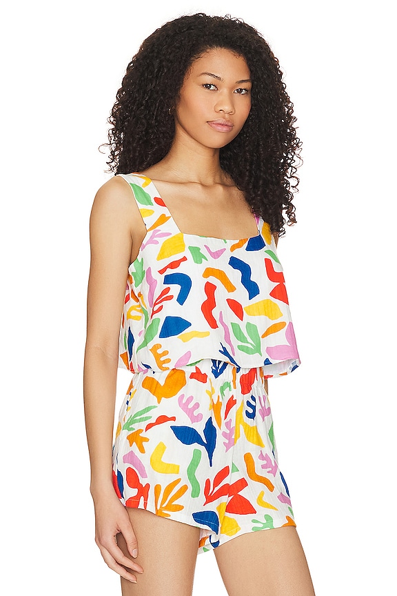 view 2 of 4 Tara Crop Top in Primary Paradise
