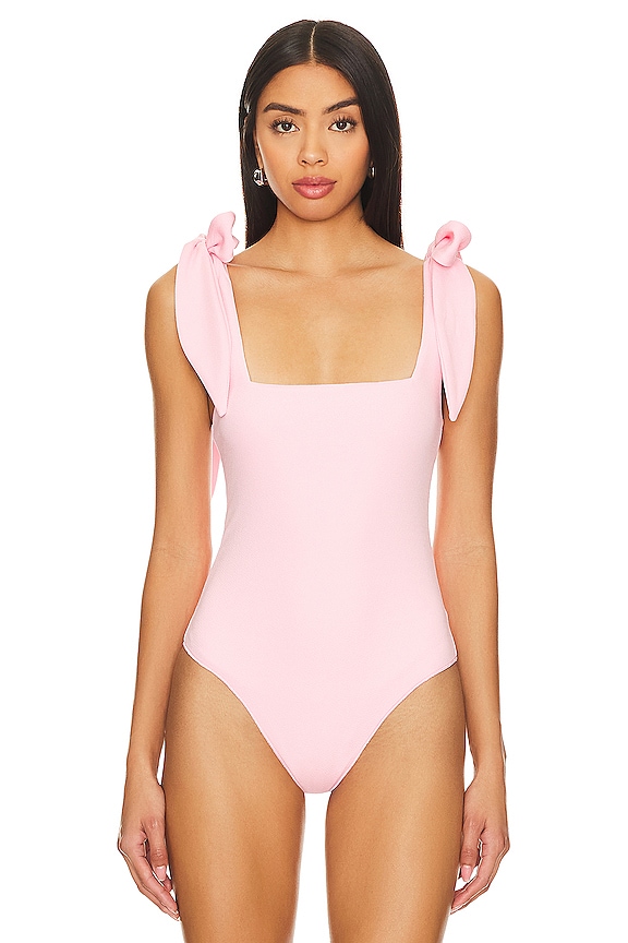 view 2 of 5 Gidget Bodysuit in Pink Stretch