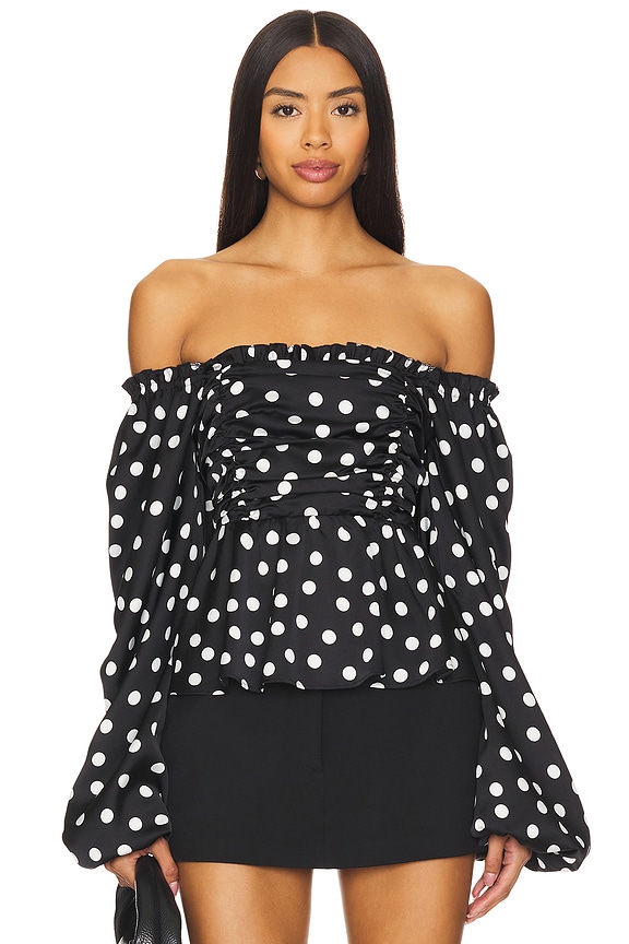 view 2 of 5 Atiana Top in Polka Dot Luxe