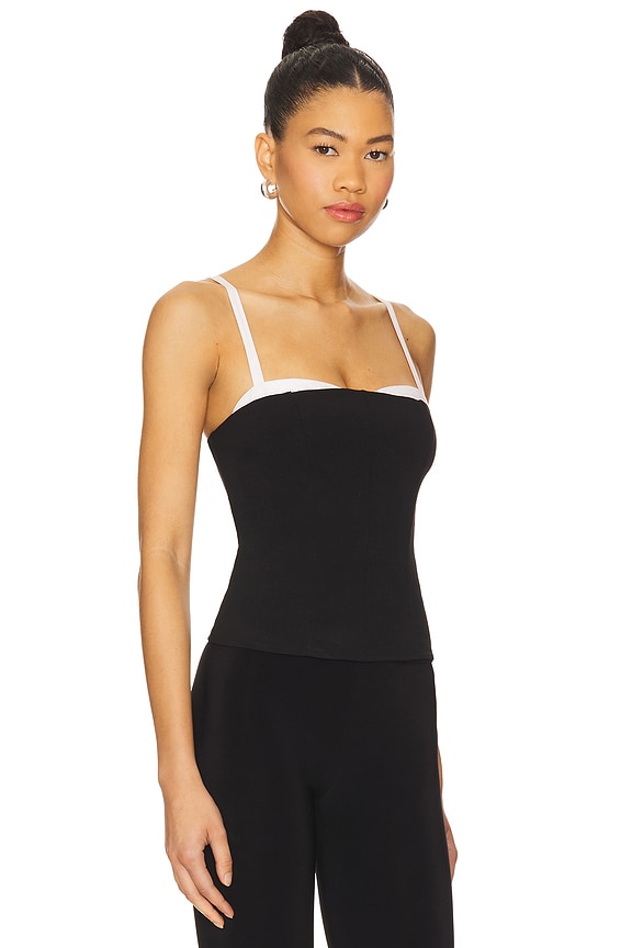 view 2 of 4 Tiff Top in Black & White