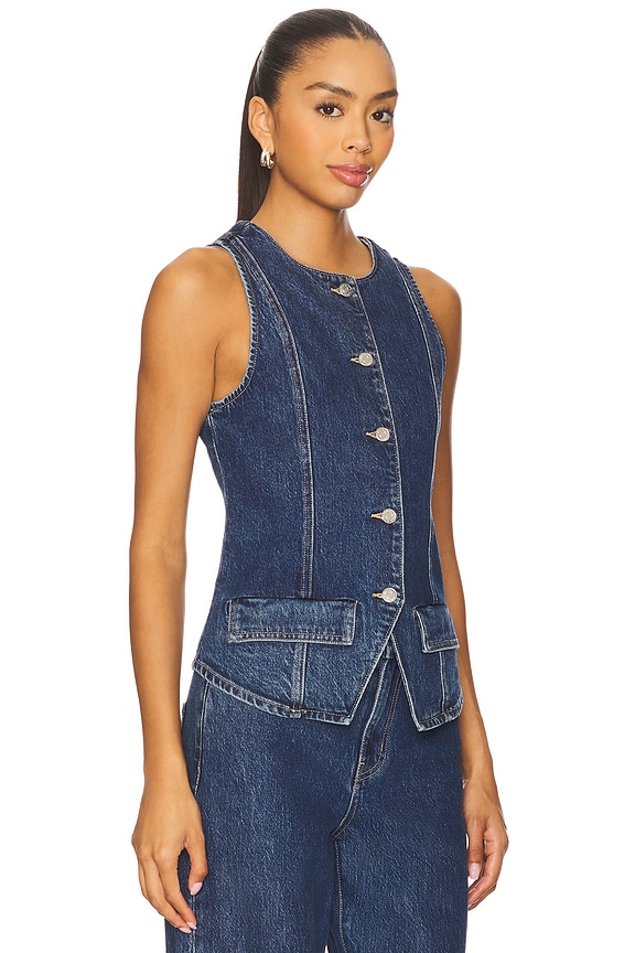 view 2 of 4 CHALECO MIDLAND in Deep Well Indigo