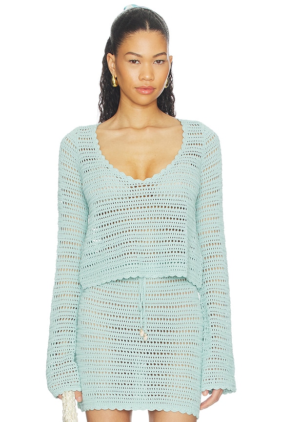 view 1 of 4 Offshore Top in Jelly Mint Crochet