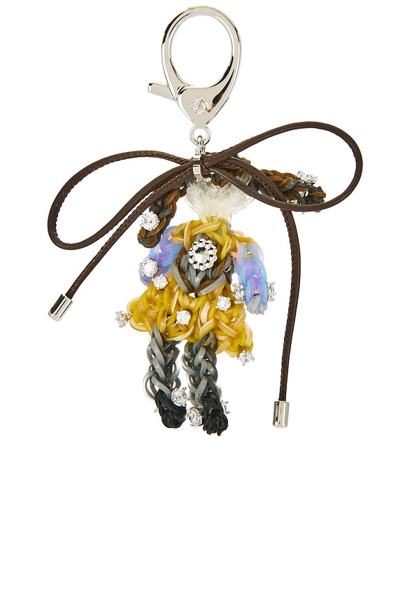 view 2 of 5 Rubber Band Girl Bag Charm in Yellow