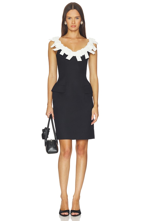 view 1 of 3 VESTIDO BOW DETAIL U-NECK in Navy Blue