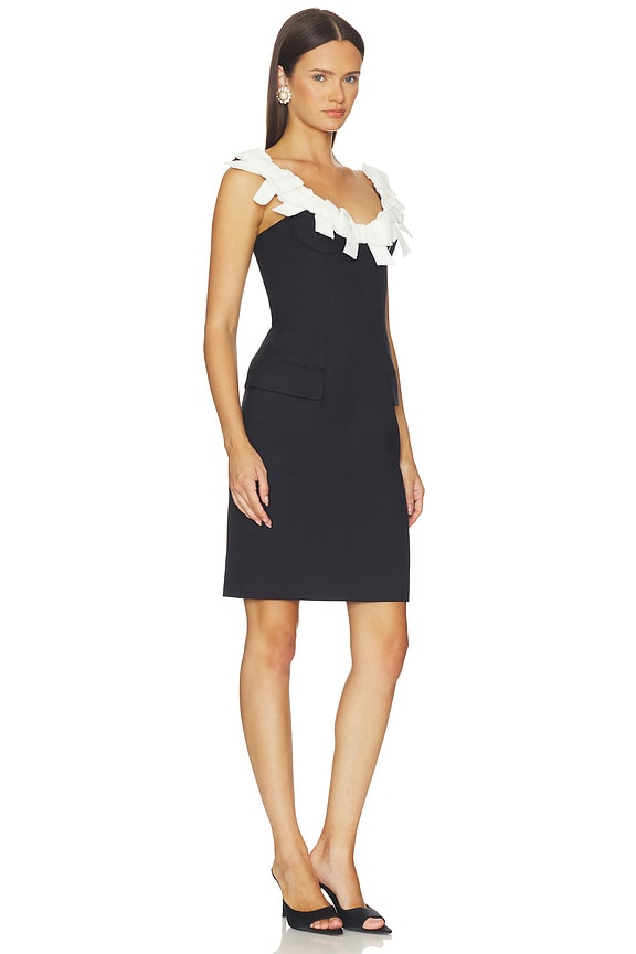 view 2 of 3 VESTIDO BOW DETAIL U-NECK in Navy Blue